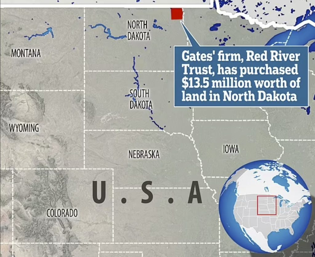 Bill Gates wins legal approval to buy huge swath of North Dakota farmland worth $13.5M after outcry from residents who say they are being exploited by the ultra-rich