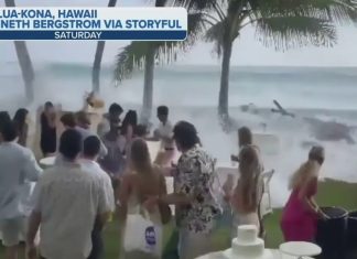 Giant waves crash wedding in Hawaii - Historic waves in Cook Islands and Tahiti - American Samoa in state of emergency