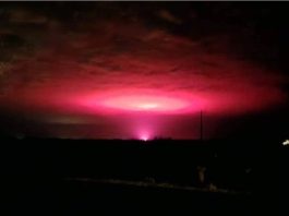 Mysterious pink glow in Australia