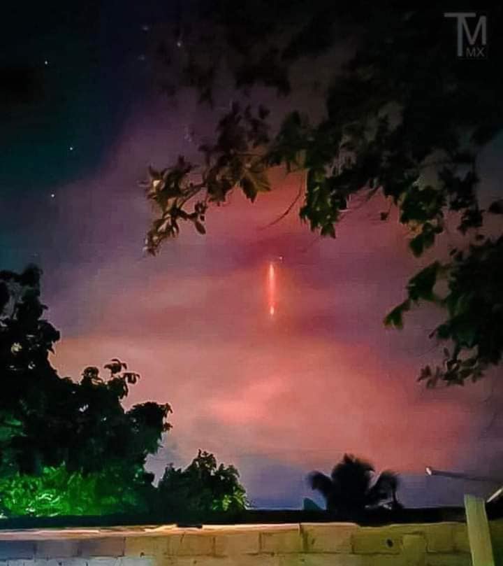 Tamaulipas Veracruz Mexico red light sky