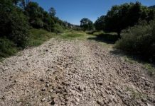 The Doubs river in eastern France has dried up