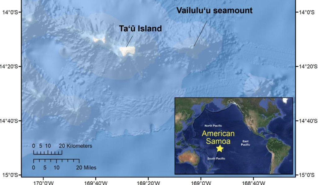 American Samoa earthquake swarm July-August 2022