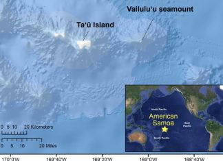 American Samoa earthquake swarm July-August 2022