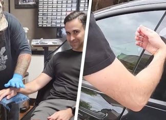 Man implants Tesla key into skin to unlock car by raising hand