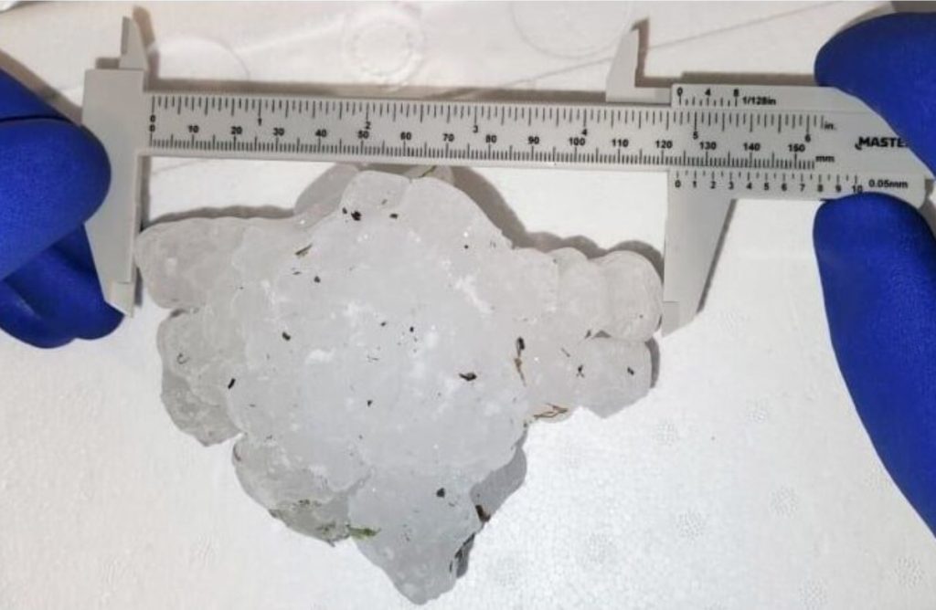 New hail record for Canada: Massive hailstone found near Markerville, Alberta breaks Canadian record