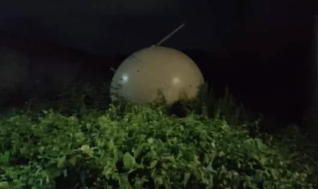 Mysterious metallic orb falls from the sky in Mexico