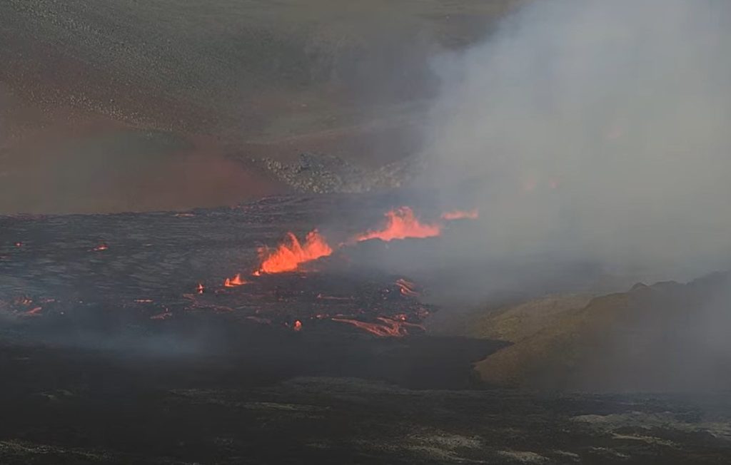 New volcanic eruption in Reykjanes peninsula, Iceland on August 3 2022