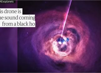 sounds of black hole NASA video