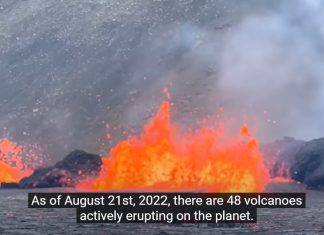 volcanic eruption update August 21 2022
