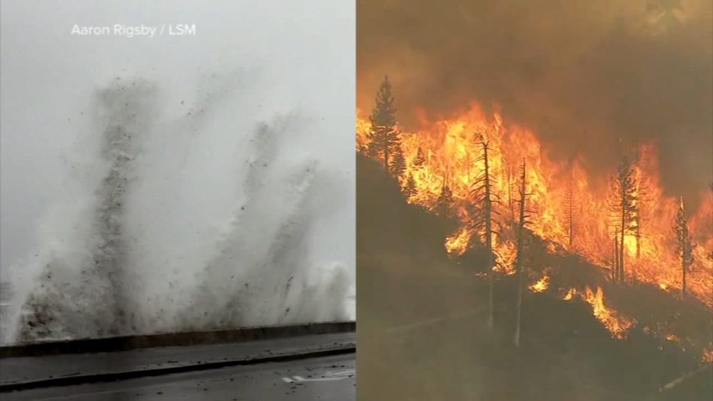 Пожары, жара и ураган обрушились на Калифорнию в сентябре 2022 года