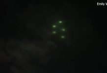 Group of green lights spotted hovering near Brushy Creek, Texas