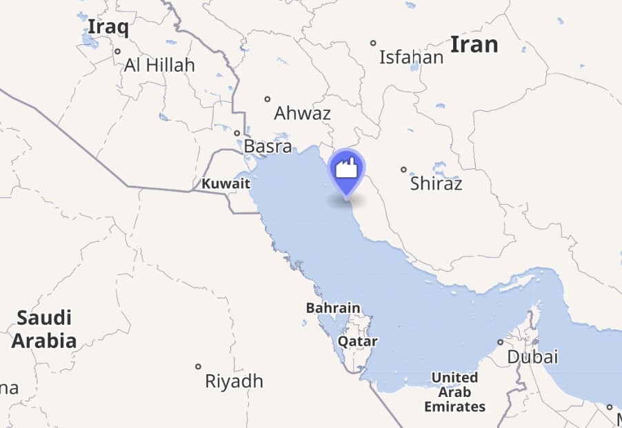 Iran Bushehr nuclear power plant location