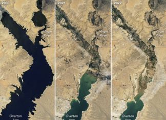 Lake Mead water level 2022