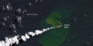 New island has formed after the Home Reef underwater volcano erupted in Tonga