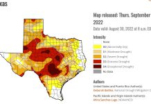 Texas drought monitor September 2022