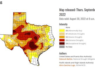 Texas drought monitor September 2022