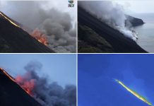 Stromboli volcanic eruption October 9 2022