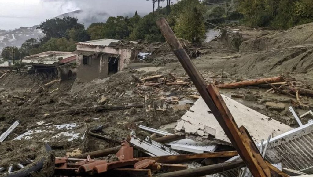 Deadly landslide triggered by heavy rainfall tears through Italian island of Ischia