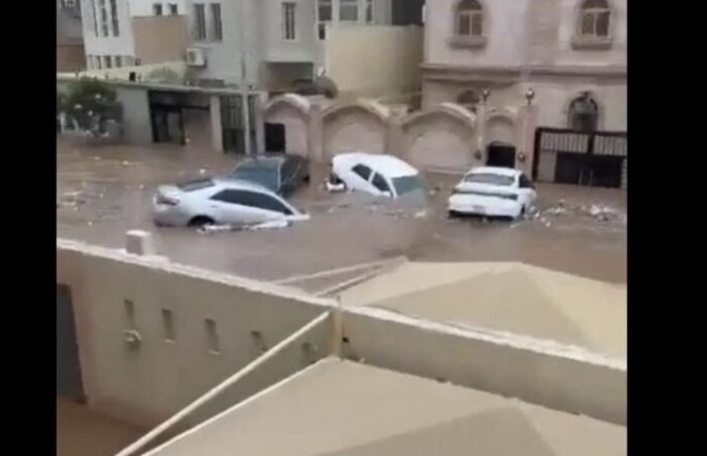 Flooding Saudi Arabia