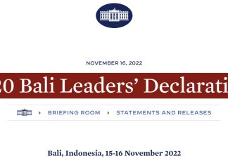 G20 Bali leaders declaration