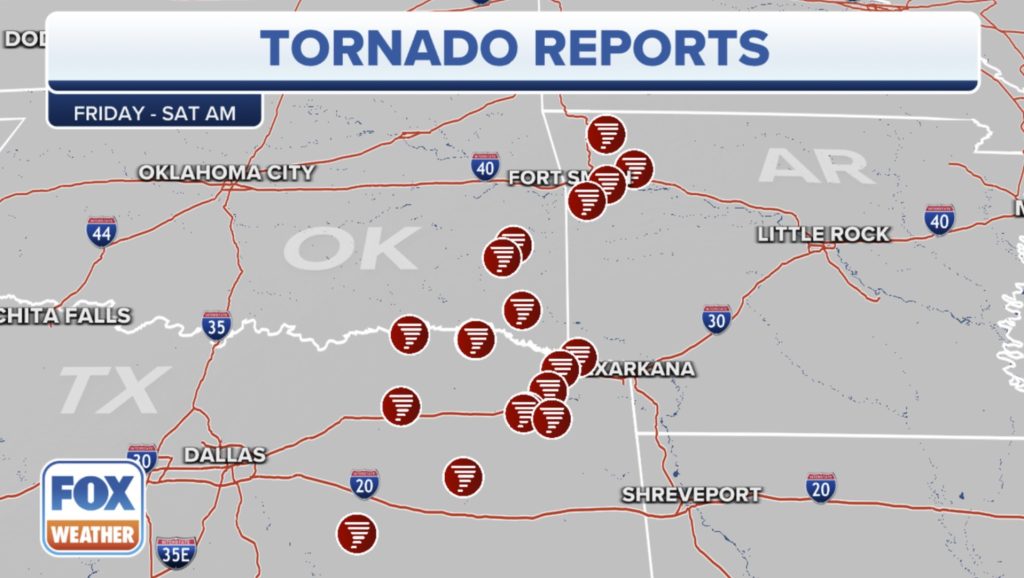 Tornado outbreak Texas Oklahoma Arkansas November 5 2022