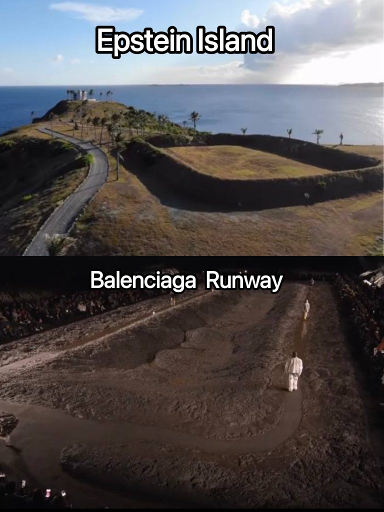 Balenciaga runway vs Epstein island