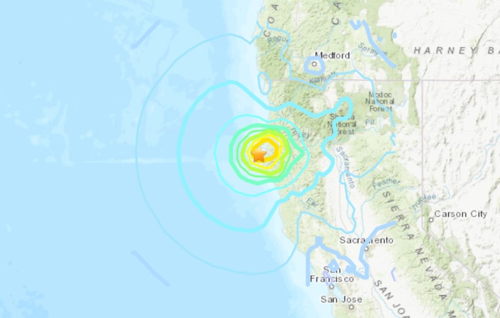 M6.4 earthquake hits Humbolt County California on December 20, 2022