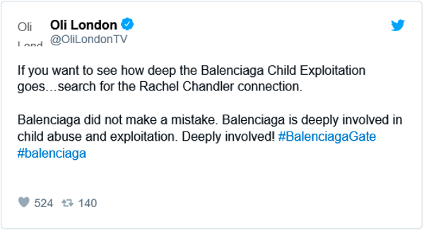 Rachel Chandler link to Balenciaga