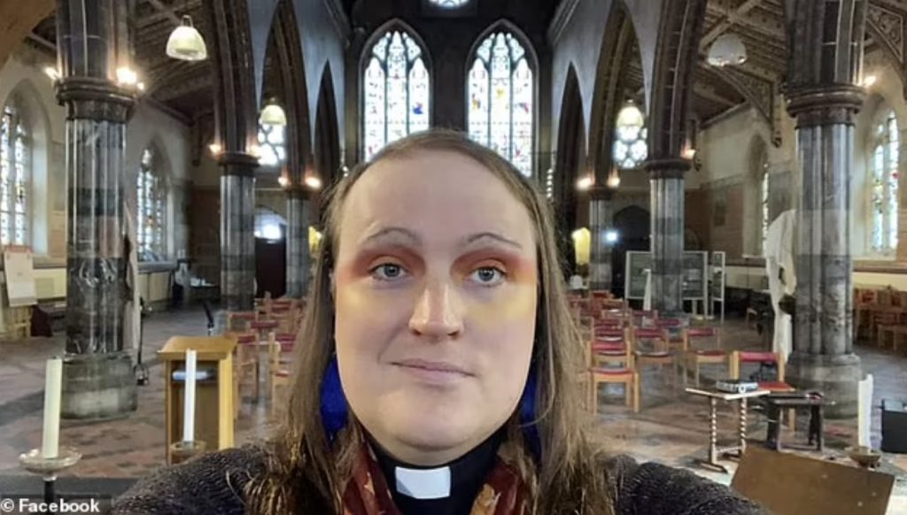 Bingo Allison, 36, who defines as gender-queer and uses the pronouns 'they/them', experienced an epiphany seven years ago while reading Genesis 1-3 in the Old Testament.