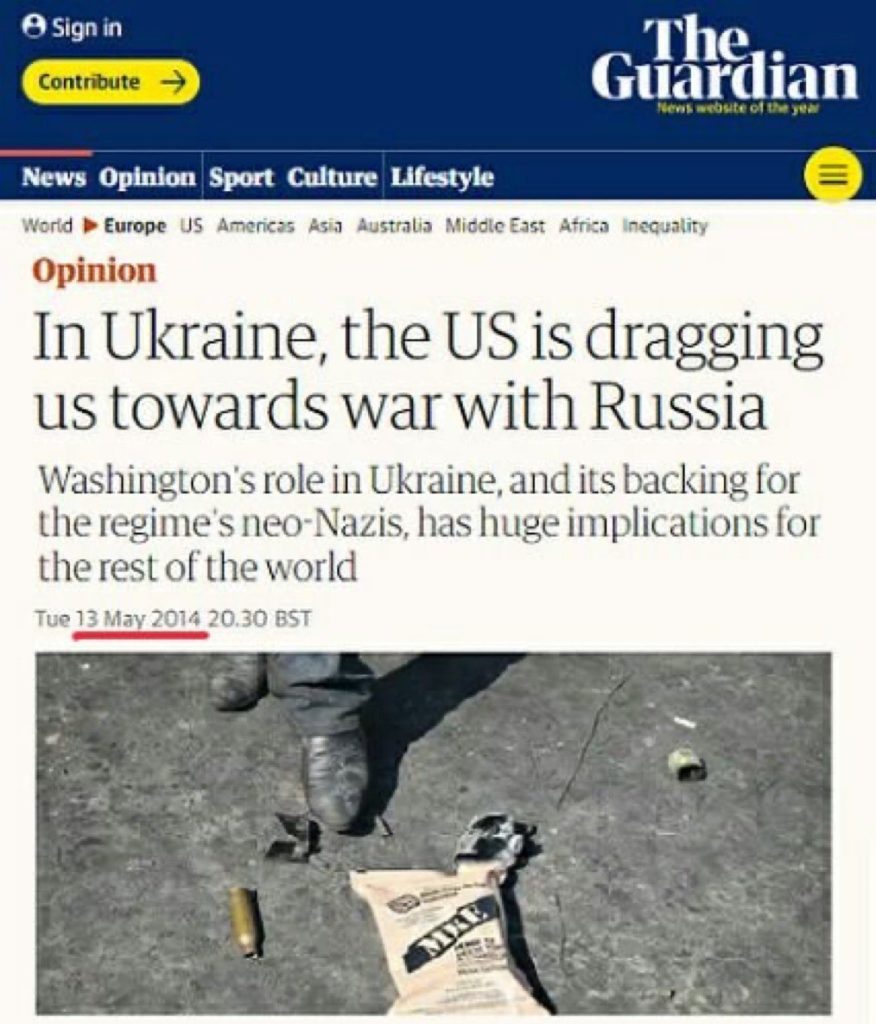 Ukraine war 2014 article