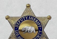 strange symbols on Los Angeles County Deputy Sheriff badge