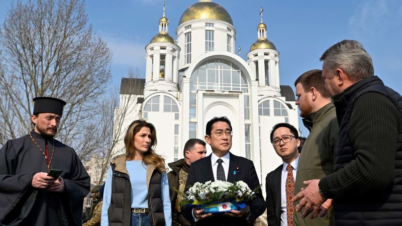 Kishida, Japanese Prime Minister, makes surprise visit to Ukraine to meet Zelensky