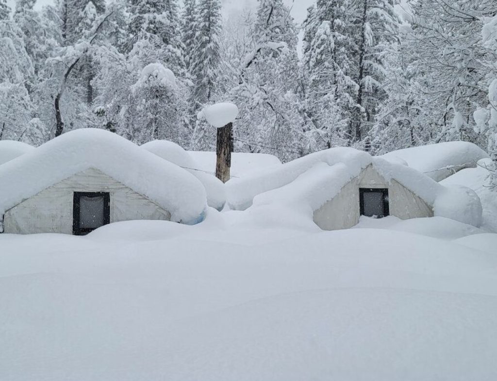 Yosemite National Park breaks decades-old snowfall record, closing national park indefinitely - snow 15 FEET deep after recent storms