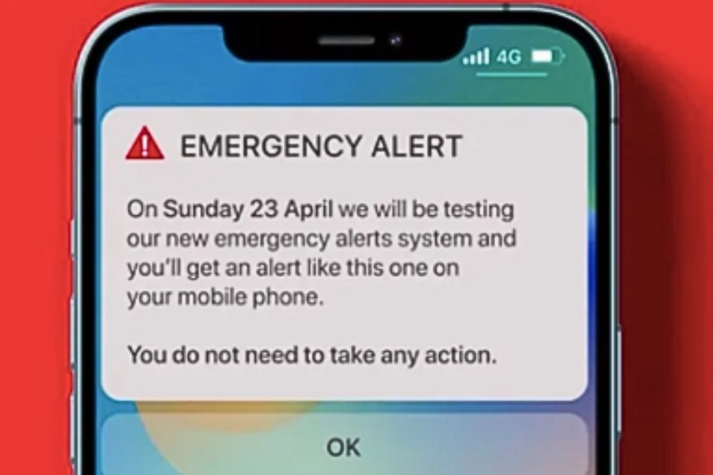 Emergency siren alert test to be sent to ALL UK phones and tablets on April 23rd