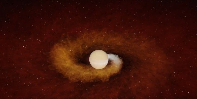 Astronomers spotted a dying star swallowing a large planet
