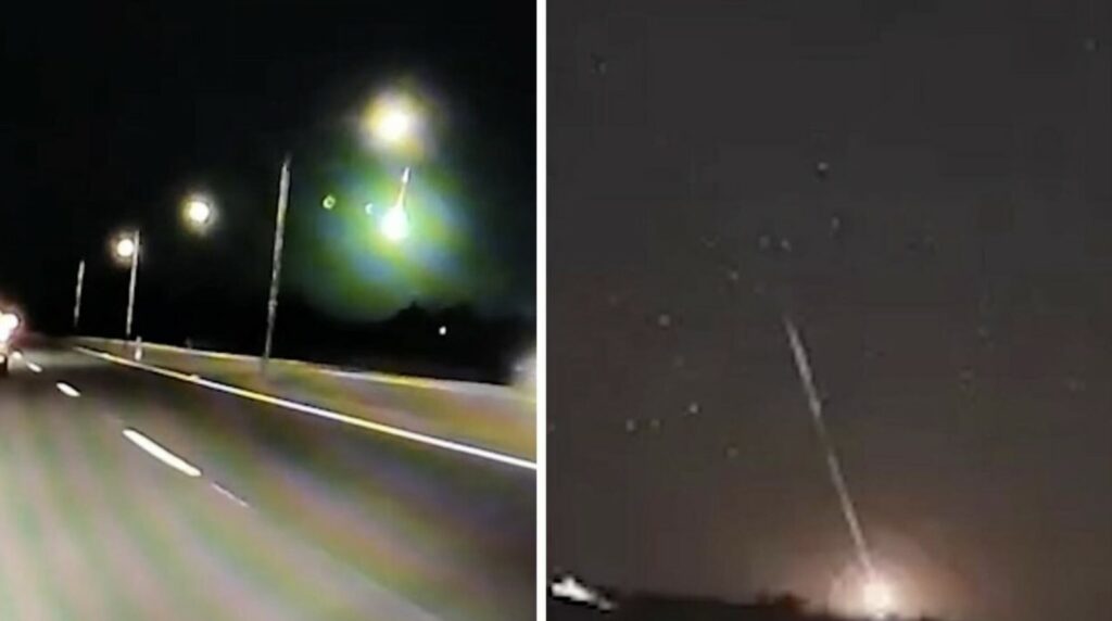 Huge fireball explodes over North Queensland, Australia on Saturday night.