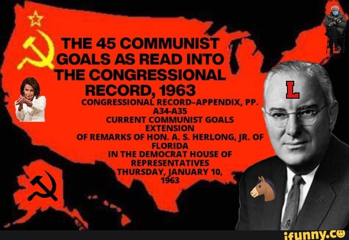 Prophetic Proclamation Warning Of Communist Goals In AmericaFrom 1963 House Of Representatives Congressional Record