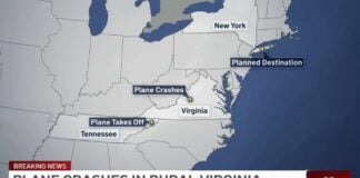 Massive explosion boom rocks Washington DC after fighter jets intercept unresponsive aircraft No Survivors Found After Plane Crashes in Virginia; Fighter Jet Response Causes Sonic Boom Across DC Area