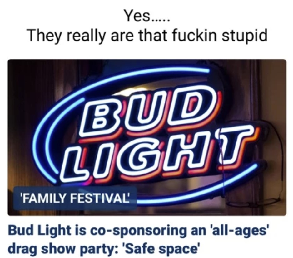 Bud Light is co-sponsoring an 'all-ages' drag show party: 'Safe space' 'family festival event'