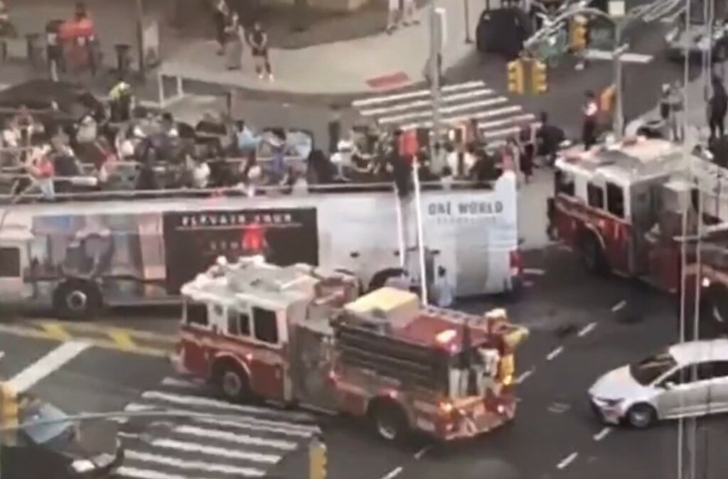 50+ people injured after double-decker tour bus collides with city bus in New York City