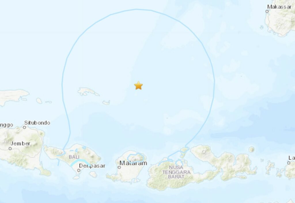 M7.1 earthquake Bali Lombok Indonesia August 29, 2023