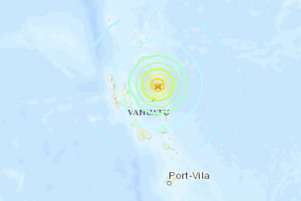 M6.7 earthquake Vanuatu 22Nov2023
