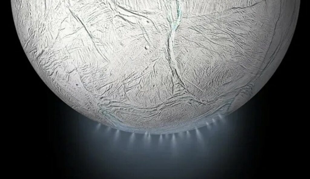 Enceladus alien life collection with space probe