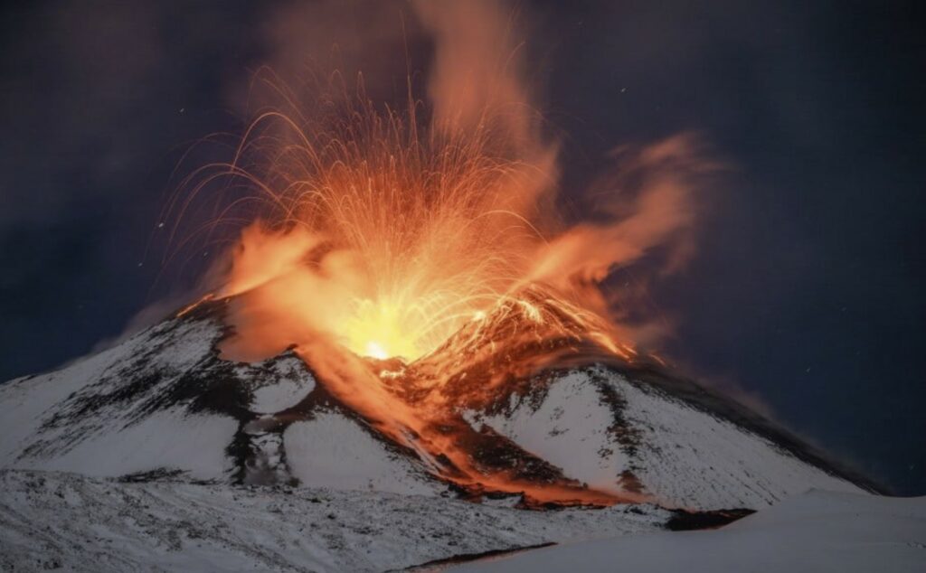 Volcanic eruption summary December 2023