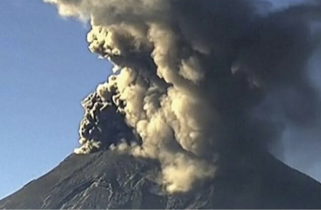 Popocapetepl volcano eruption 2024