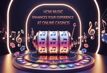Sonic Flow: How Online Casinos Borrow the Language of Music to Build the Gameplay Slot machine with music notes illustrating how online casinos use sound and music to enhance gameplay