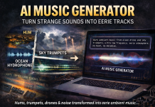 AI Music Generator: Turn Strange Sounds Into Eerie Tracks (Noise, Data & Atmosphere) AI music generator turning strange sounds into eerie ambient music