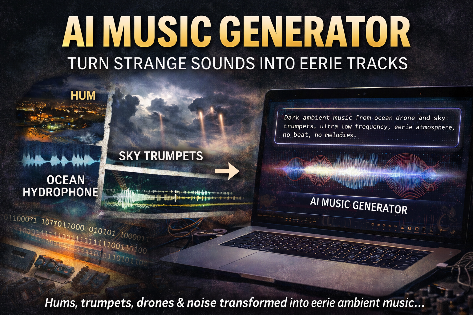 AI music generator turning strange sounds into eerie ambient music