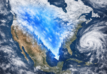 Cold Arctic Air Plunge Wrecks Flights and Power — Winter Chaos Hits Full Volume Satellite-style weather map showing a plunge of Arctic air spreading south across North America during a major January 2026 winter storm