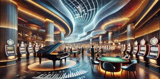 The Art of Sound: Why Online Casino Platforms Feel Strangely Calm During High-Activity Moments Luxury casino interior illustrating calm sound design and controlled audio atmosphere during high-activity gaming